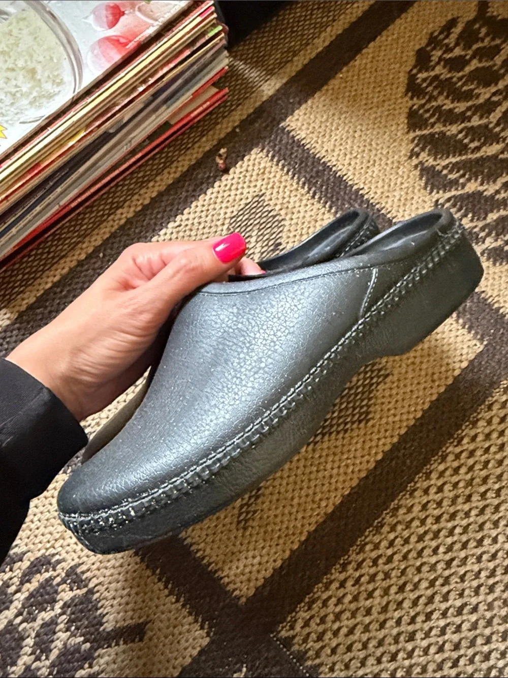 Okabashi Black Women's Slip-On Comfort Flats